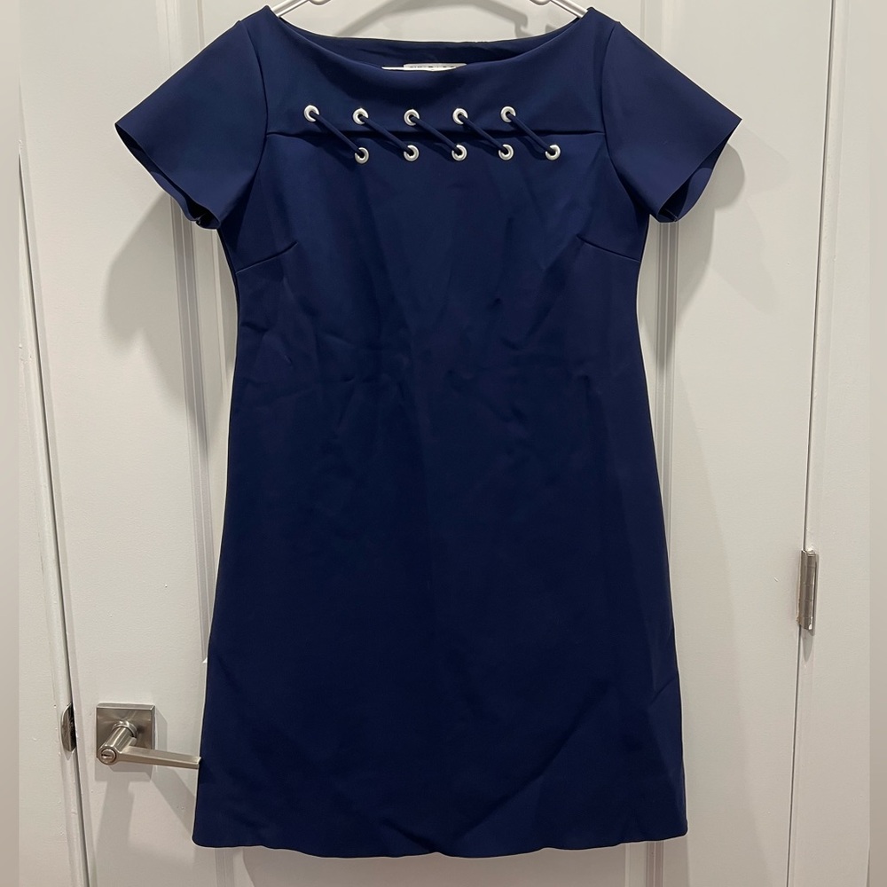 Chiara Boni La Petite Robe Mini Dress with Silver Grommets